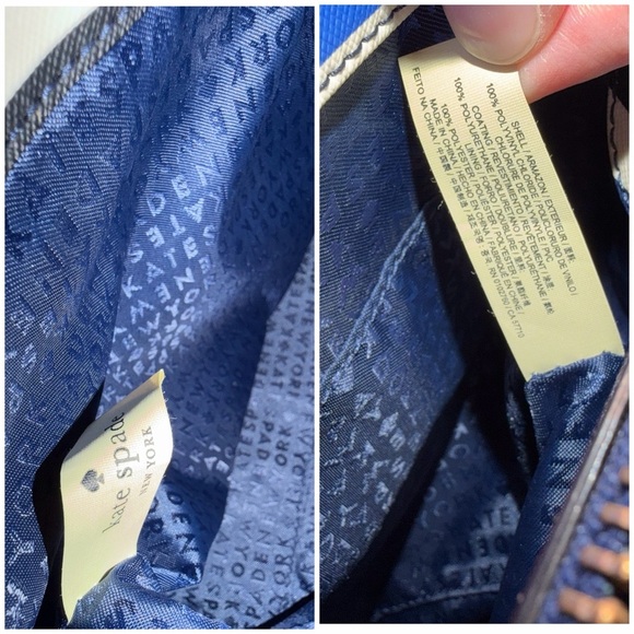 Kate Spade New York Striped Crossbody Satchel Tote Bag - Red White & Blue - Picture 15 of 15